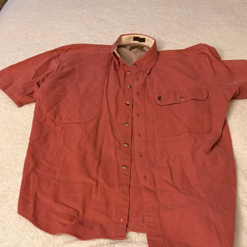 Browning White and Brown Mesh Fabric